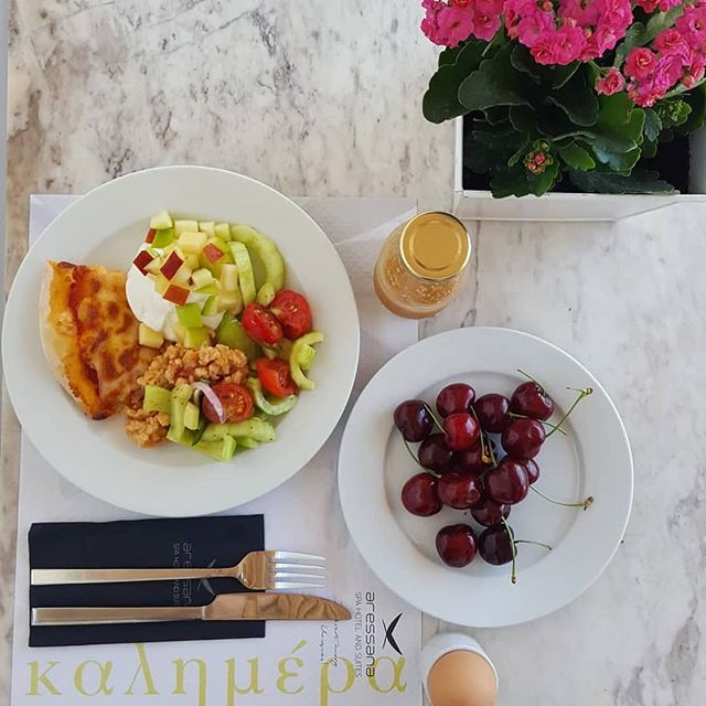 Greek Breakfast At Aressana Spa Hotel & Suites!